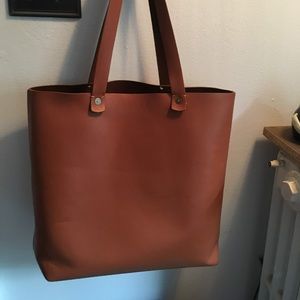 FEED leather tote brown